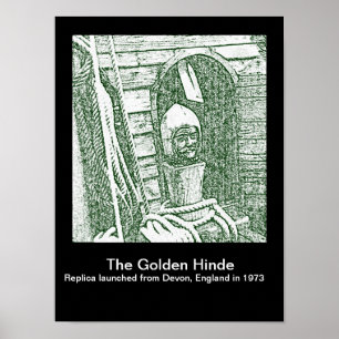 Poster - eixo tracionador dourado de Hinde