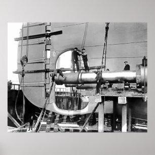 Póster Eixos de hélice titânicos