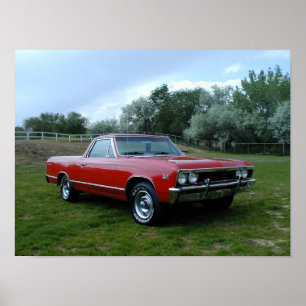 Poster EL 1967 de Chevrolet Camino