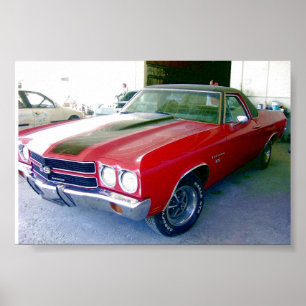 Poster EL 1970 de Chevy Camino SS 396