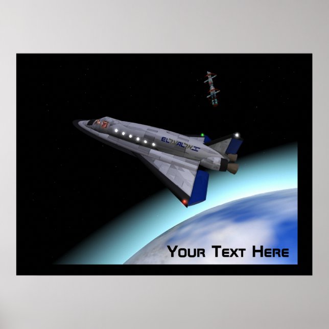 Poster El Al Space Shuttle (Frente)