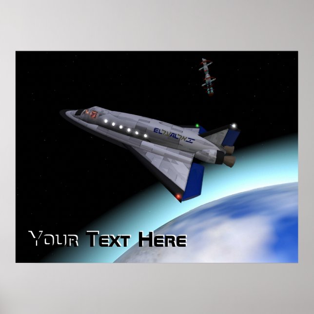 Poster El Al Space Shuttle (Frente)