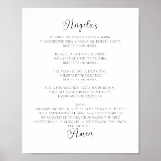 Poster El Angelus Orador Espanhol