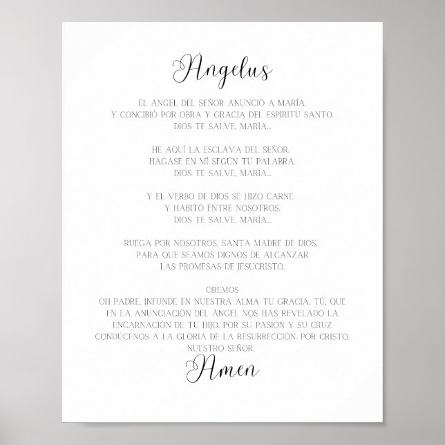 Poster El Angelus Orador Espanhol (Frente)