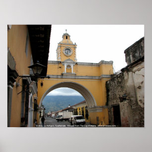 Póster EL Arco, La Antígua, Guatemala