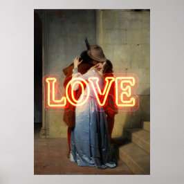 Poster El Bacio Remix – Neon “LOVE” Wall Art & Merch