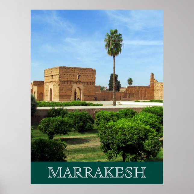 Poster el badi palace marrakesh (Frente)