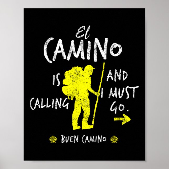 Poster El Camino está chamando e eu preciso ir Santiago C (Frente)