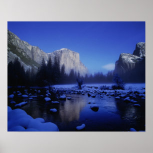 Poster El Capitan Mountain, Parque Nacional de Yosemite,