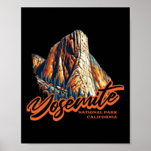 Poster El Capitan Parque Nacional Yosemite Califórnia Esc