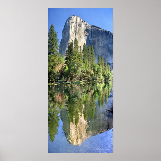 Póster El capitan sobre o rio Merced - Vale de Yosemite (Frente)