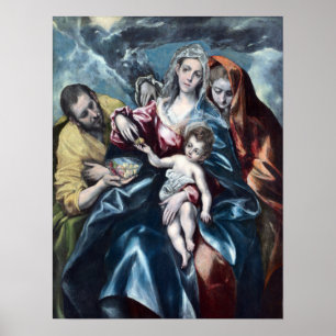 Poster El Greco a família santamente com Mary Magdalen