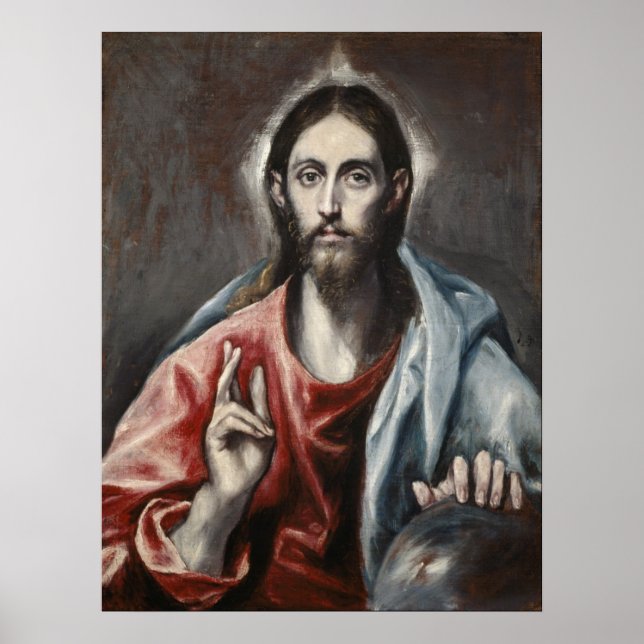 Póster El Greco - Cristo Abençoando (Frente)