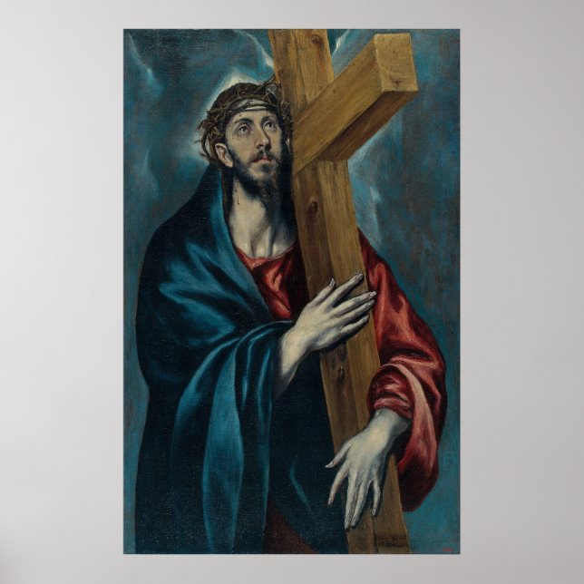 Póster El Greco - Cristo Carregando a Cruz (Frente)