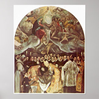 Poster El Greco - Enterramento do Conde Orgaz