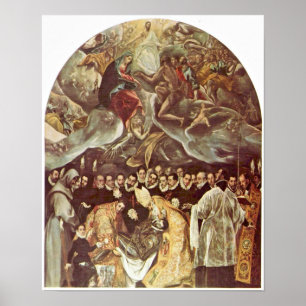 Poster El Greco - enterro da contagem Orgaz