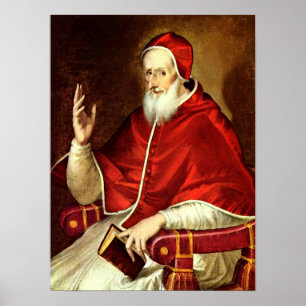 Póster El Greco - retrato do papa Pius V