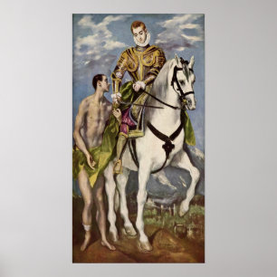 Póster El Greco - St Martin e o mendigo