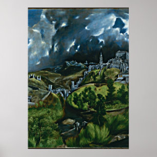 Poster El Greco - Visão de Toledo