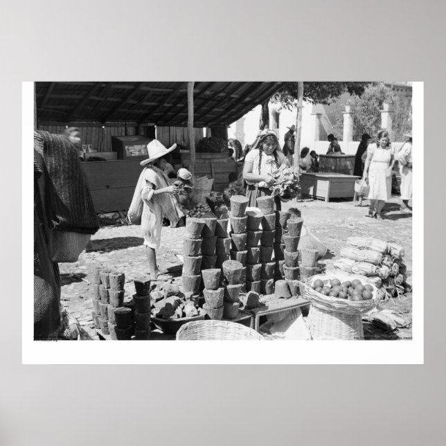 Póster El Mercado, San Cristobal de Las Casas (Frente)