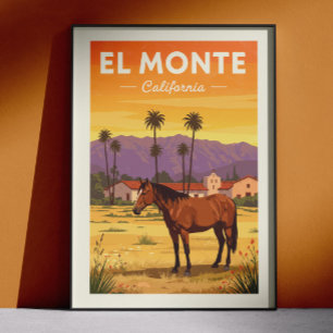 Poster El Monte Califórnia Vintage