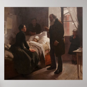 Póster EL Niño Enfermo por Arturo Michelena 1886
