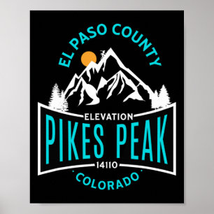 Poster El Paso County Pikes Peak Colorado Escalada