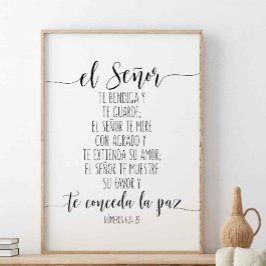 Poster El Señor Te Bendiga Y Te Guarde