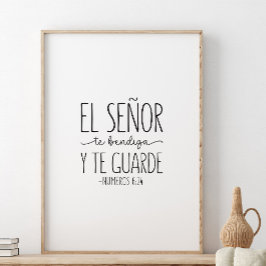 Poster El Señor te bendiga y the guarde, Numeros 6:24