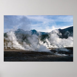 Poster El Tatio Geysers perto de San Pedro de Atacama - C