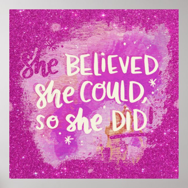 Poster Ela acreditava (Frente)