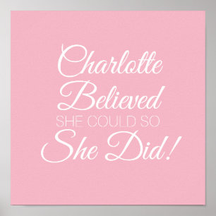 Poster Ela Acreditava Que Conseguia