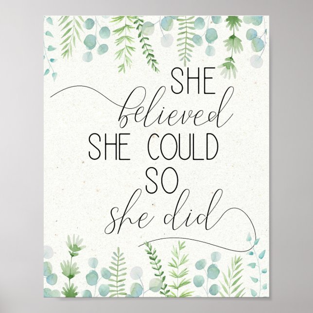 Poster Ela Acreditava Que Podia Tê-Lo Inspirado (Frente)