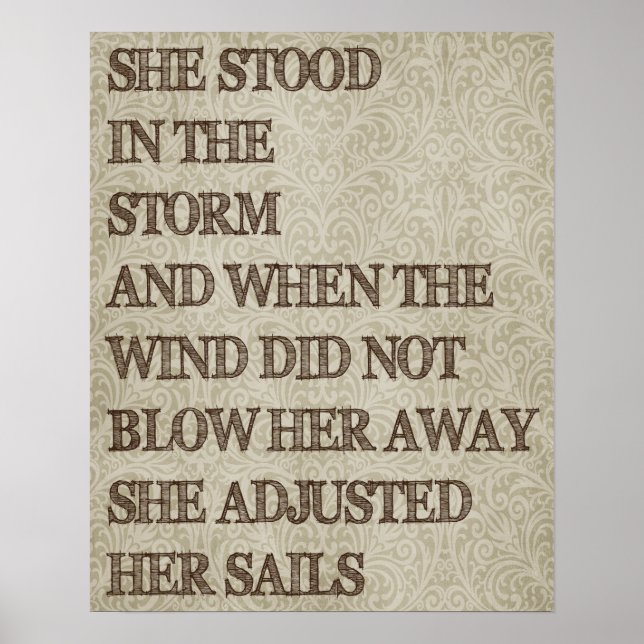 Póster Ela Ajustou As Velas (Frente)