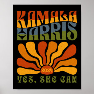 Poster Ela Consegue 2024 Presidente Eleitoral Kamala Harr
