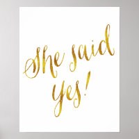 Ela Disse Sim, Cotação Faux Gold Foil Metalalical