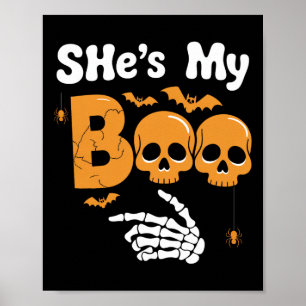 Poster Ela é a minha Casal de esqueleto combinando com o