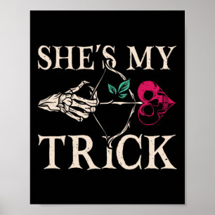 Poster Ela é a minha fantasia de Casal de Halloween