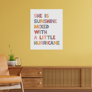 Poster Ela É Brilhante Misturada Com Um Pequeno Furacão