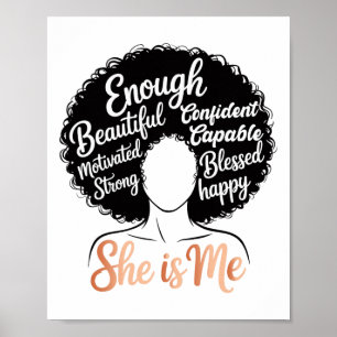 Poster Ela É Eu Empoderamento das Mulheres Negras Afro-Am