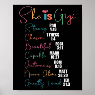 Poster Ela É Gigi Presente do Dia das Mães Cristão Vovó