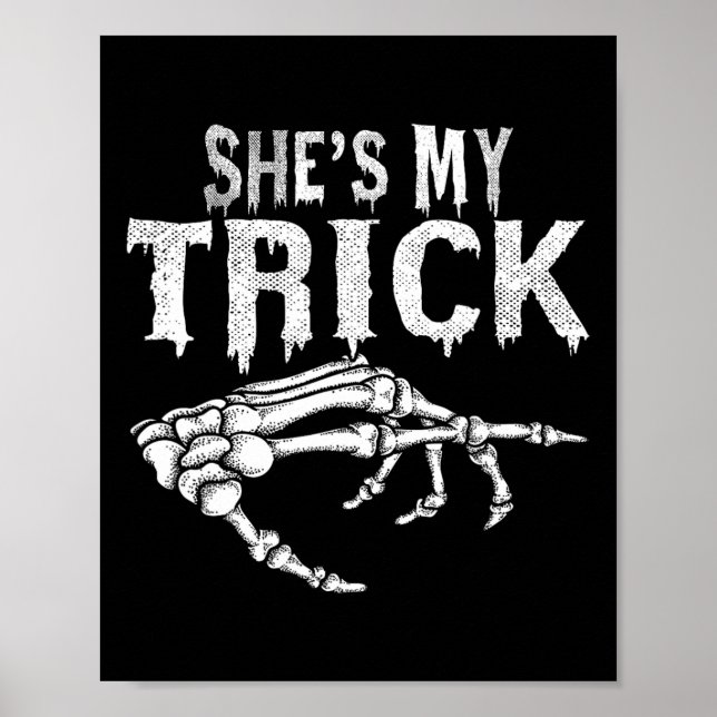 Poster Ela é o meu Casal de esqueleto que combina com o H (Frente)