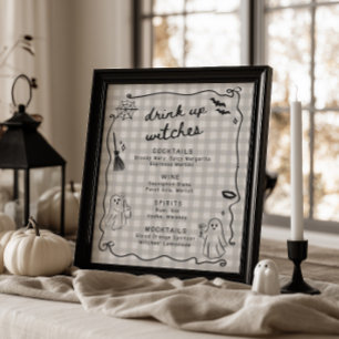 Poster Ela Encontrou O Chá de panela Do Boo Halloween