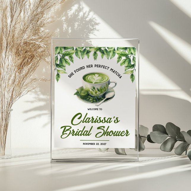 Poster Ela Encontrou seu Casamento Perfeito de Matcha Chá (Criador carregado)