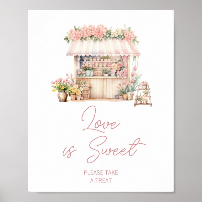 Poster Ela está fora do mercado O amor é doce (Frente)