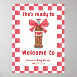 Poster Ela Está Pronta para Estourar Chuveiro de Bebê Gar