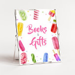 Poster Ela está pronta para Pop de livros e presentes<br><div class="desc">Torne o seu evento especial com esta Chá de fraldas Garota com os nossos livros e sinais de presentes bonitinhos e imprimíveis com um tema de Chá de picolé adorável. Baixe,  personalize e crie memórias duradouras com este toque perfeito para sua celebração alegre! BS783</div>