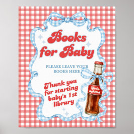 Poster Ela Está Pronta Refrigerante Chá de Bebê Livros 