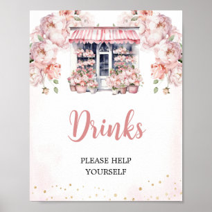 Poster Ela está rosa fora do mercado bebe Chás de panela