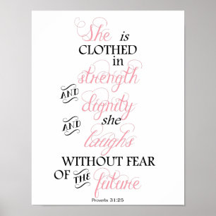 Póster Ela está vestida em Forte Cancer